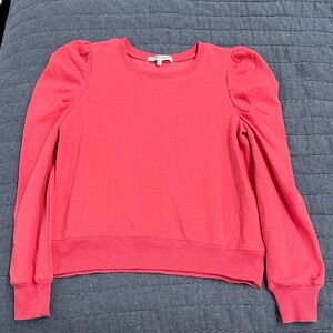 Pink Puff Sleeve Sweater
